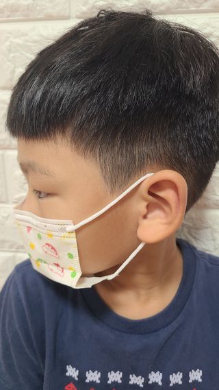 [숨그림]  덴탈마스크 짱구 우리아이 그리고 내가 쓰는 믿을수있는 케릭터 마스크  16종 — 5점을 준 리뷰어가 2021년 9월 올린 사용 사진