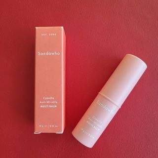 스킨큐어 산다화 카멜리아 안티 링클 멀티밤 — 5점을 준 리뷰어가 2022년 10월 올린 사용 사진