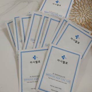 닥터마시멜로 닥터마스멜로 마블러스 아쿠아 클리닉 마스크 — 5점을 준 리뷰어가 2021년 7월 올린 사용 사진