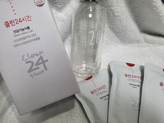 클린24시간 1BOX(5포) + 전용보틀(500ml) — 5점을 준 리뷰어가 2023년 1월 올린 사용 사진