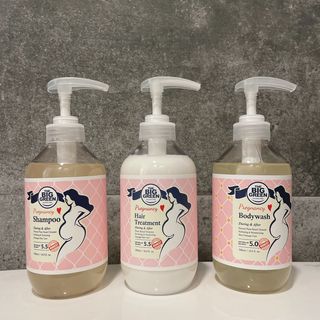 빅그린 임산부 전용라인 3종세트 - 샴푸500ml,트리트먼트500ml,바디워시500ml — 4점을 준 리뷰어가 2022년 8월 올린 사용 사진