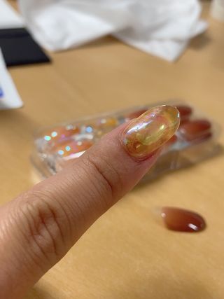 데싱디바 매직프레스 가을신상 롱오발_6종 중 택1 — 5점을 준 리뷰어가 2021년 9월 올린 사용 사진