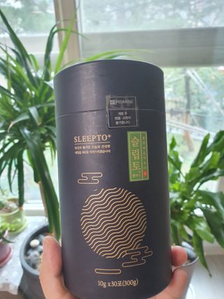프리마인 자체 기업부설 연구소에서 찾아낸 건강한 수면의 비밀.  슬립토 플러스 30포 — 5점을 준 리뷰어가 2021년 10월 올린 사용 사진