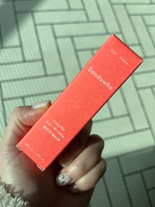 스킨큐어 산다화 카멜리아 안티 링클 멀티밤 — 5점을 준 리뷰어가 2023년 1월 올린 사용 사진