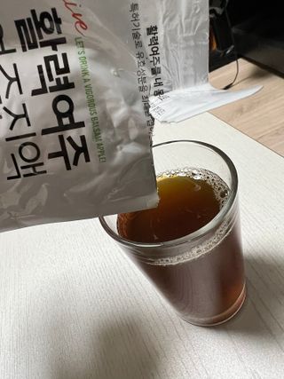 참유원 특허제조 활력 여주진액 여주즙 50포 — 5점을 준 리뷰어가 2022년 3월 올린 사용 사진