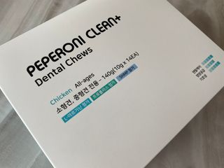 페페로니 클린플러스 덴탈치킨껌 10g x 14p — 5점을 준 리뷰어가 2021년 7월 올린 사용 사진