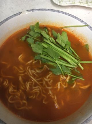 [풀무원] 자연은맛있다 정면, 백면, 홍면  세트 — 5점을 준 리뷰어가 2021년 4월 올린 사용 사진