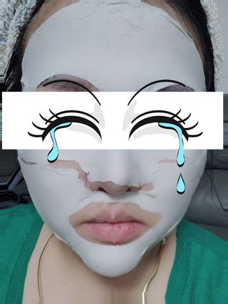 아이디플라코스메틱 페이스핏 플라스터 마스크 _ 리뉴얼 — 4점을 준 리뷰어가 2021년 4월 올린 사용 사진
