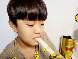 [이뮤니티플러스]우리아이 면역오키, 건강오키 _ 키즈오키 어린이홍삼 10포 1box — 4점을 준 리뷰어가 2022년 1월 올린 사용 사진