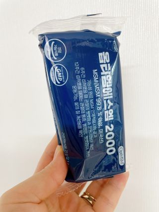 바른비타민 옵티엠에스엠2000 1박스 60포 관절 연골 복합건강기능식품 — 3.5점을 준 리뷰어가 2021년 6월 올린 사용 사진