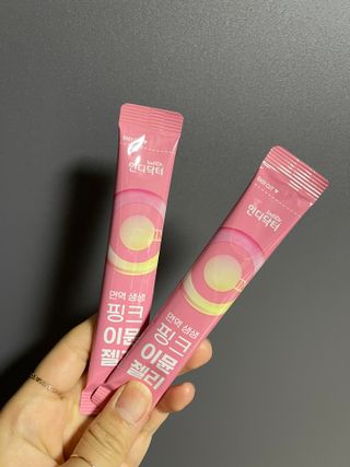 [인디닥터] 면역 생생 핑크 이뮨 젤리 — 4.5점을 준 리뷰어가 2022년 6월 올린 사용 사진