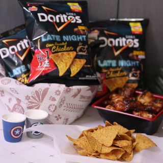 롯데제과 도리토스 갈비천왕치킨맛 X 굽네 갈비천왕 — 5점을 준 리뷰어가 2021년 7월 올린 사용 사진