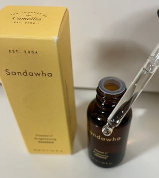 스킨큐어 산다화 비타민c 화이트닝 에센스 30ml — 5점을 준 리뷰어가 2023년 10월 올린 사용 사진