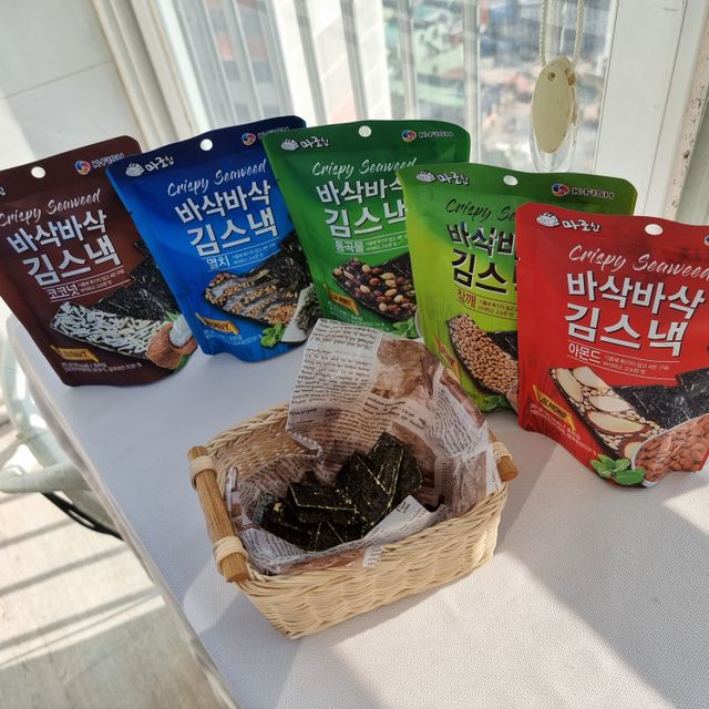 바삭바삭김스낵 6종 리뷰 사진