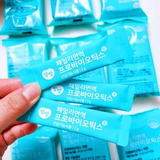 앙팡 패밀리면역 프로바이오틱스 2g x 100포 — 5점을 준 리뷰어가 2022년 10월 올린 사용 사진
