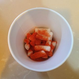 유비쿡 컵떡볶이 매운컵떡볶이2개/ 짜장컵떡볶이 2개  총 4개세트 — 5점을 준 리뷰어가 2021년 2월 올린 사용 사진