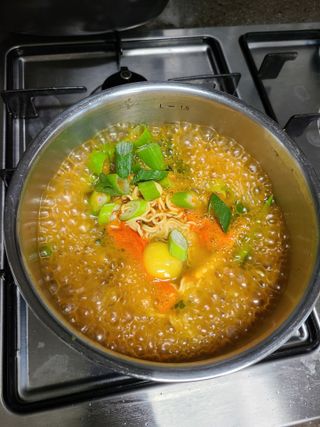 [풀무원] 자연은맛있다 정면, 백면, 홍면  세트 — 5점을 준 리뷰어가 2021년 4월 올린 사용 사진
