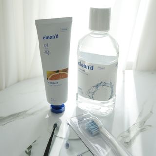 주식회사 클린디 [클린디]🌿민트향으로 상쾌하게, 단짝가글 + 맞춤 칫솔 + 치약 세트🦷 — 5점을 준 리뷰어가 2022년 1월 올린 사용 사진