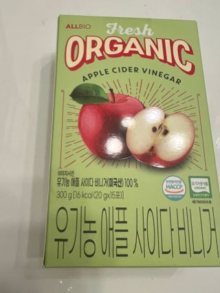 올바이오 [쿠팡 구매] 유기농 애플사이다비니거 애사비 스틱 15p, 300g, 1개 — 5점을 준 리뷰어가 2024년 12월 올린 사용 사진