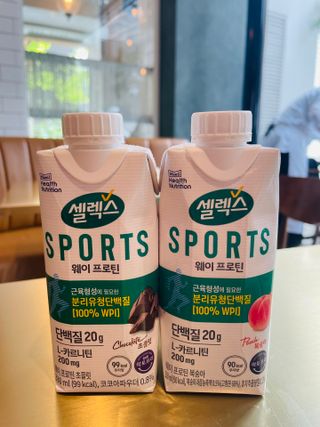 셀렉스스포츠 셀렉스 스포츠 웨이 프로틴 복숭아_ 330ml x 12팩 — 5점을 준 리뷰어가 2021년 5월 올린 사용 사진
