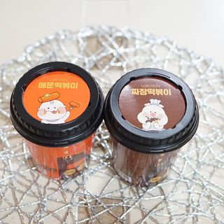 유비쿡 컵떡볶이 매운컵떡볶이2개/ 짜장컵떡볶이 2개  총 4개세트 — 4점을 준 리뷰어가 2021년 6월 올린 사용 사진