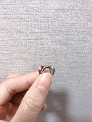 [골드앤디어] 14K 사선 큐빅 원터치 귀걸이_3color — 5점을 준 리뷰어가 2021년 7월 올린 사용 사진