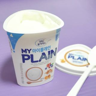 떠먹는불가리스 마이플레인 요거트 435g 6개입 — 4점을 준 리뷰어가 2021년 3월 올린 사용 사진