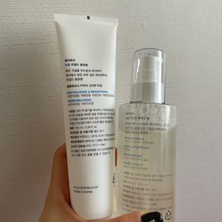 화이트리 비움 약산성 클렌징젤 ,마일드 필링젤 세트 — 4.5점을 준 리뷰어가 2021년 1월 올린 사용 사진