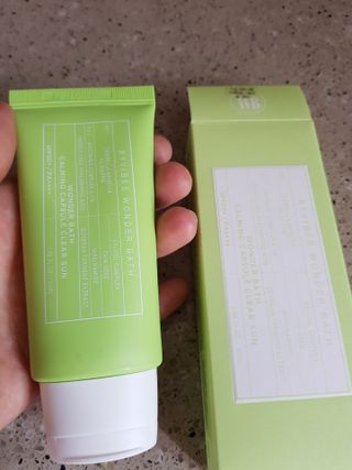 성분에디터 원더바스 카밍 캡슐 클리어 선 — 4점을 준 리뷰어가 2021년 7월 올린 사용 사진