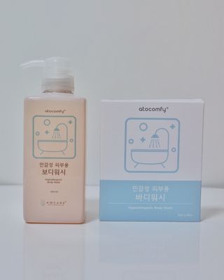 아토컴피 신생아도 사용가능한 무알러지 바디워시 & 여행키트 ( 독일 임상시험 완료 / 영유아 탑투토 워시 겸용 ) — 5점을 준 리뷰어가 2022년 9월 올린 사용 사진