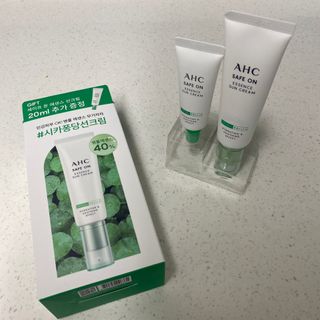 [AHC] 세이프온 에센스 선크림 올리브영 스페셜 증정 기획세트 — 5점을 준 리뷰어가 2022년 6월 올린 사용 사진