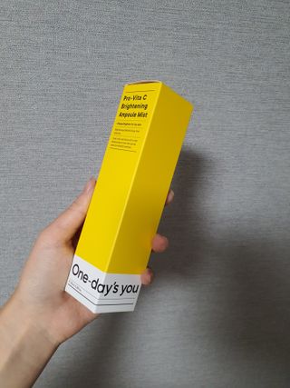 원데이즈유 프로 바이타 씨 브라이트닝 앰플 미스트 — 5점을 준 리뷰어가 2021년 1월 올린 사용 사진
