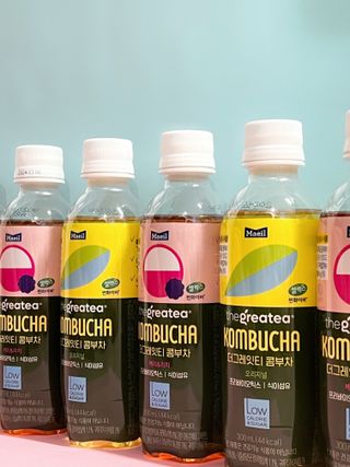 더그레잇티 콤부차 [매일유업] 더그레잇티 44kcal 콤부차 300ml *12개입 (오리지널 6개+베리리치 6개) — 3.5점을 준 리뷰어가 2023년 8월 올린 사용 사진