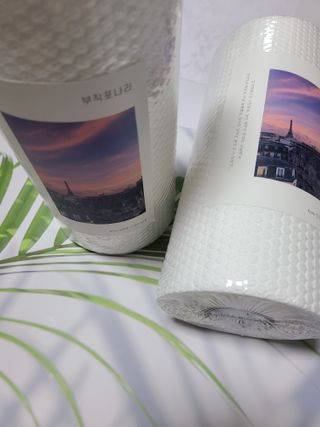 부직포나라 중금속유해물질ZERO 뜯어쓰는 주방 일회용수세미 60매 2매 — 5점을 준 리뷰어가 2022년 9월 올린 사용 사진