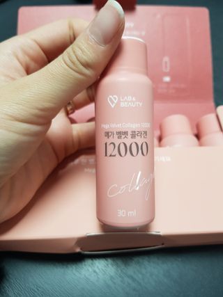 랩앤뷰티 메가 벨벳 콜라겐 12000 — 2.5점을 준 리뷰어가 2021년 5월 올린 사용 사진