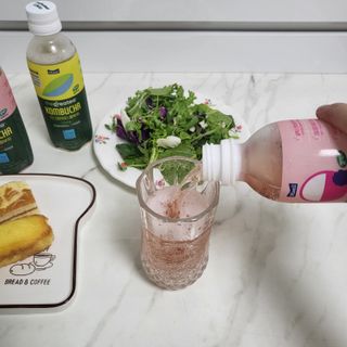 더그레잇티 콤부차 [매일유업] 더그레잇티 44kcal 콤부차 300ml *12개입 (오리지널 6개+베리리치 6개) — 4.5점을 준 리뷰어가 2023년 8월 올린 사용 사진