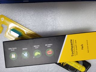 [지오클린] 안나지오 구취케어  기능성 치약 칫솔 세트 (칫솔 5 개+치약 100g 1 개 ) — 5점을 준 리뷰어가 2022년 7월 올린 사용 사진