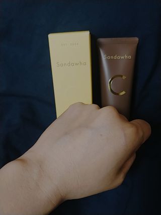 산다화 비타민C 화이트닝 크림 — 5점을 준 리뷰어가 2023년 5월 올린 사용 사진