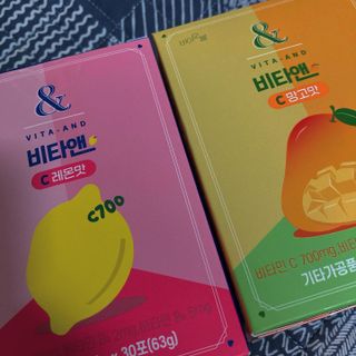 비타앤C 레몬맛, 망고맛 — 4.5점을 준 리뷰어가 2021년 4월 올린 사용 사진