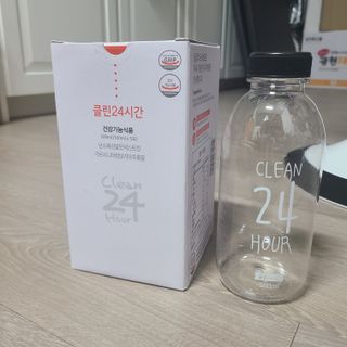 클린24시간 1BOX(5포) + 전용보틀(500ml) — 5점을 준 리뷰어가 2022년 7월 올린 사용 사진