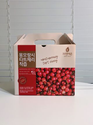 자연에온 몽모랑시 타트체리 착즙 100mL 10개입 2BOX — 5점을 준 리뷰어가 2021년 1월 올린 사용 사진
