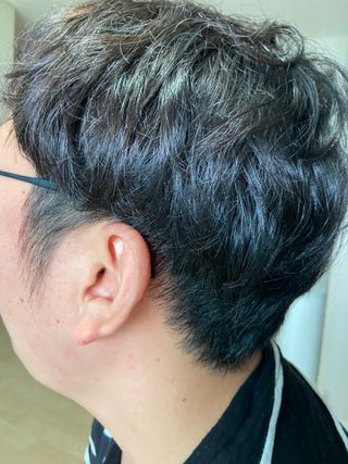 블랙몬스터 다운펌 프로 키트 — 4점을 준 리뷰어가 2021년 8월 올린 사용 사진
