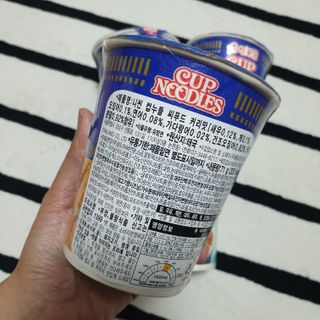 NISSIN 닛신 컵누들  4종 - 씨푸드오리지날, 씨푸드 스파이시, 씨푸드 커리, 씨푸드 XO소스 — 4점을 준 리뷰어가 2022년 2월 올린 사용 사진