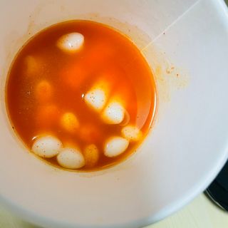 유비쿡 컵떡볶이 매운컵떡볶이2개/ 짜장컵떡볶이 2개  총 4개세트 — 4점을 준 리뷰어가 2021년 2월 올린 사용 사진