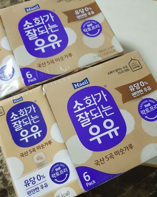 소화가 잘되는 우유 국산 5곡 미숫가루 — 5점을 준 리뷰어가 2021년 9월 올린 사용 사진