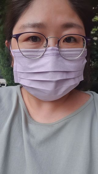 에어에이드 컬러 덴탈 마스크 — 5점을 준 리뷰어가 2021년 8월 올린 사용 사진