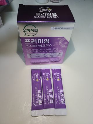 [유산균] 오마이락 프리미엄 포스트바이오틱스 30P — 5점을 준 리뷰어가 2022년 12월 올린 사용 사진