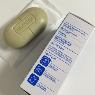 제이제이바이오 허브마사지바 올인원 알약비누 — 5점을 준 리뷰어가 2022년 3월 올린 사용 사진