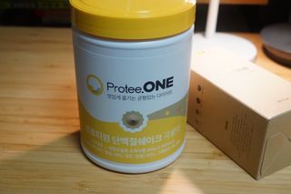 프로티원 단백질쉐이크 곡물맛 2주분 1통+보틀 — 5점을 준 리뷰어가 2021년 4월 올린 사용 사진