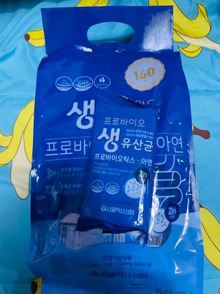 서울약사신협_프로바이오 생유산균 2.5g 160포 — 5점을 준 리뷰어가 2021년 8월 올린 사용 사진